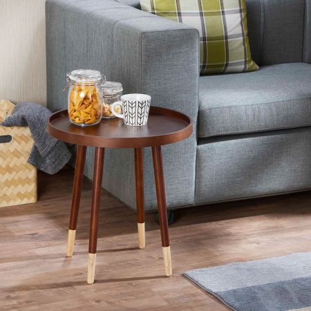 Side Table - Living room, two drawers, British wind, sofa next to the bedroom